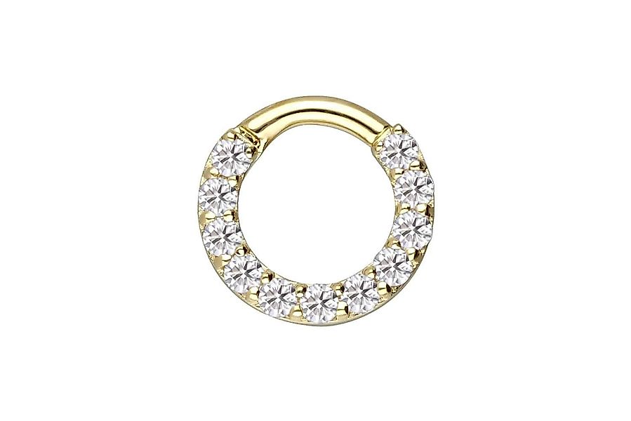 PIERCINGLINE Piercing-Set 14/18 Karat Gold Segmentring günstig online kaufen