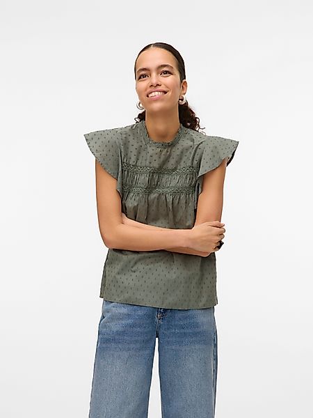 Vero Moda Blusenshirt VMTRINE SL LACE günstig online kaufen