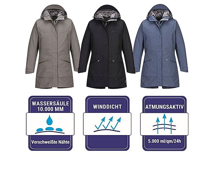 Blue Wave Parka Damen Funktionsparka Funktionsmantel Katinka mit gefütterte günstig online kaufen