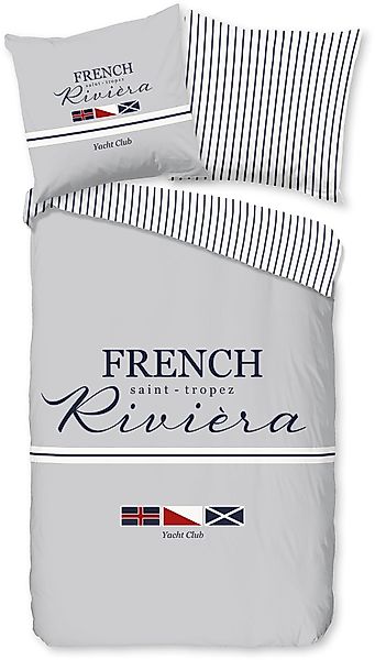 PURE luxury collection Wendebettwäsche "French" 3 Stk. tlg. Mikrofaser, Pfl günstig online kaufen