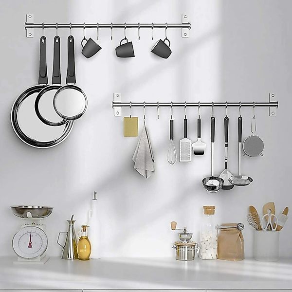 Refined Living Hakenleiste Edelstahl Küchenreling mit günstig online kaufen