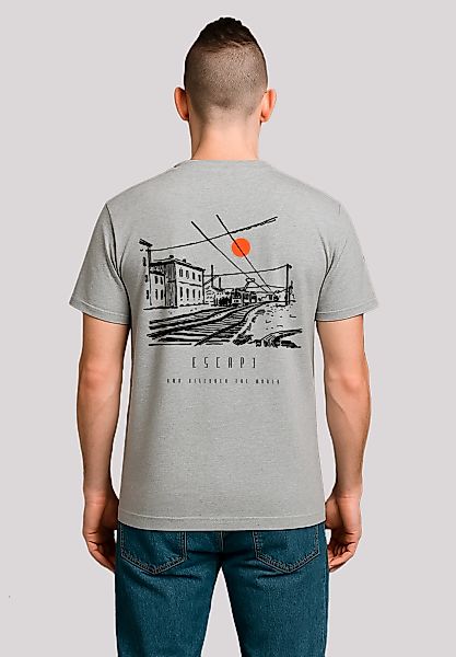 F4NT4STIC T-Shirt "Escape Discover the World Town Train Station" Premium Qu günstig online kaufen