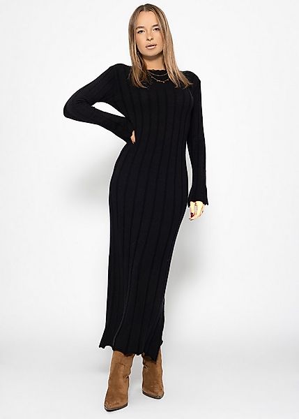 SASSYCLASSY Midikleid Maxi-Strickkleid für Damen Elegantes Kleid in Rippstr günstig online kaufen