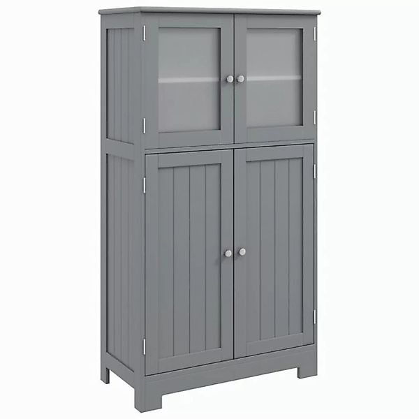 COSTWAY Mehrzweckschrank 4-türig, mit verstellbarem Regal,58 x 30 x 109cm günstig online kaufen