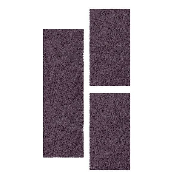 Carpettex Hochflor-Bettumrandung Geometrisch Design, Höhe 30 mm, (Bett-Set, günstig online kaufen