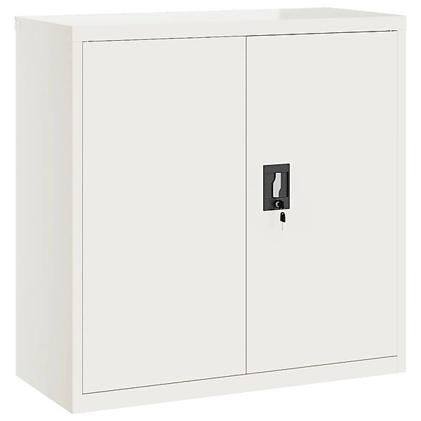 vidaXL Aktenschrank Weiß 90x40x90 cm Stahl günstig online kaufen