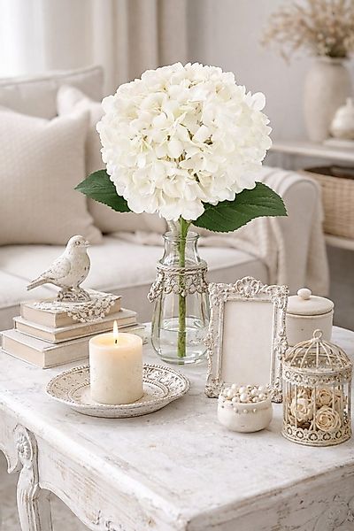 Kunstblume Künstliche Hortensie, I.GE.A., Höhe 47 cm, Einzelblume Stielblum günstig online kaufen