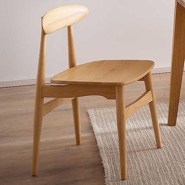 Esszimmerstuhl Holzstuhl aus Sungkai Holz 45 cm Sitzhöhe günstig online kaufen