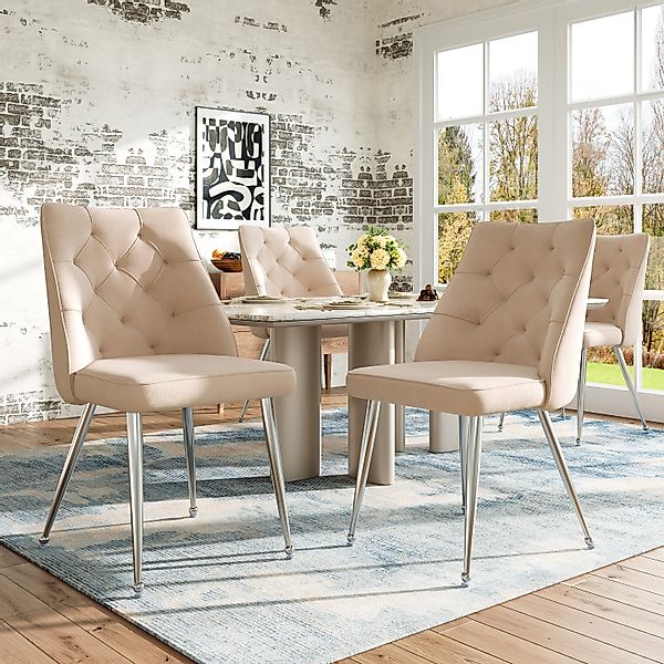 HAUSS SPOLE Esszimmerstuhl 4er Set Make-up günstig online kaufen