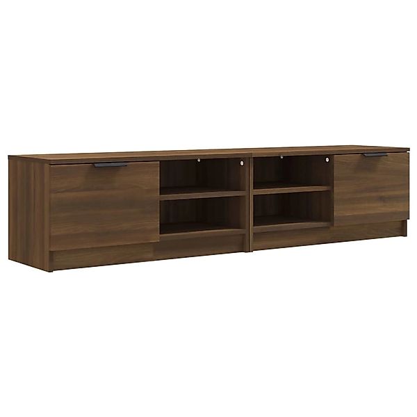 vidaXL TV-Schränke 2 Stk Braun Eichen-Optik 80x35x36,5cm Holzwerkstoff 8171 günstig online kaufen