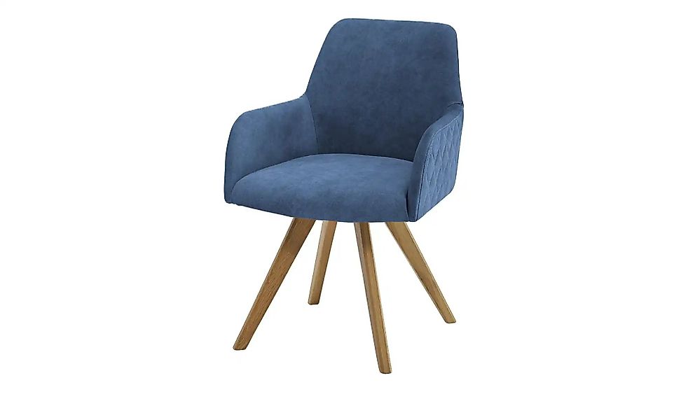 Dine + Mine Esszimmerstuhl  Bristol 2 ¦ blau ¦ Maße (cm): B: 61 H: 88 T: 66 günstig online kaufen