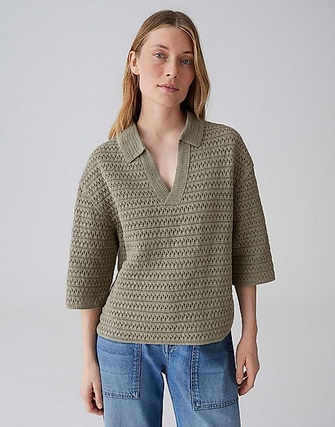 OPUS Sweatshirt Sweatshirt mit feiner Häkeloptik Regular Fit günstig online kaufen