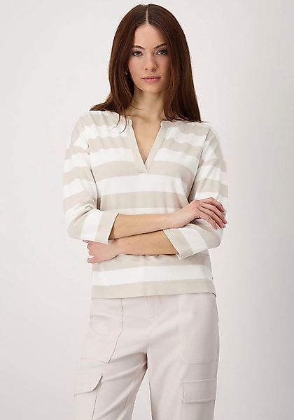 Monari Sweatshirt mit Blockstreifen günstig online kaufen