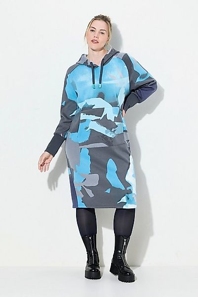 Laurasøn Jerseykleid Sweatkleid Kapuze Langarm oversize günstig online kaufen