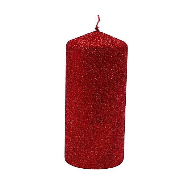 Dekohelden24 Stumpenkerze Glitterkerze als Stumpen - Stumpenkerze, Haushalt günstig online kaufen