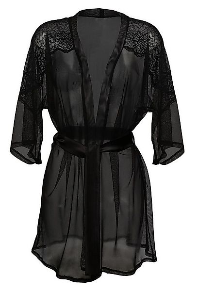 DKaren Morgenmantel mit eleganten Spitzeneinsätzen, Bademantel Nachtwäsche günstig online kaufen