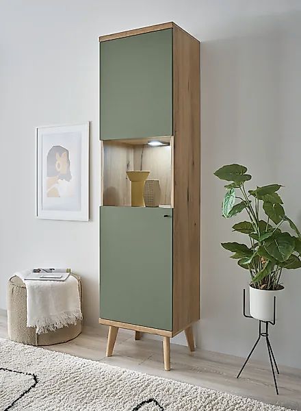 INOSIGN Vitrine »MAVAS«, in moderner Trendfarbe, Giffe aus Metall (Schwarz) günstig online kaufen