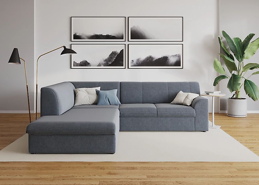 DOMO collection Ecksofa "Topper zeitlos elegant, kompakte Stellmaße, OTTOs günstig online kaufen