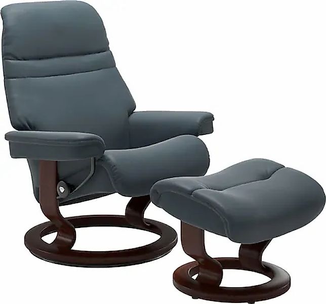 Stressless "Sunrise" Set, Relaxsessel mit Hocker, mit Classic Base, Größe M günstig online kaufen