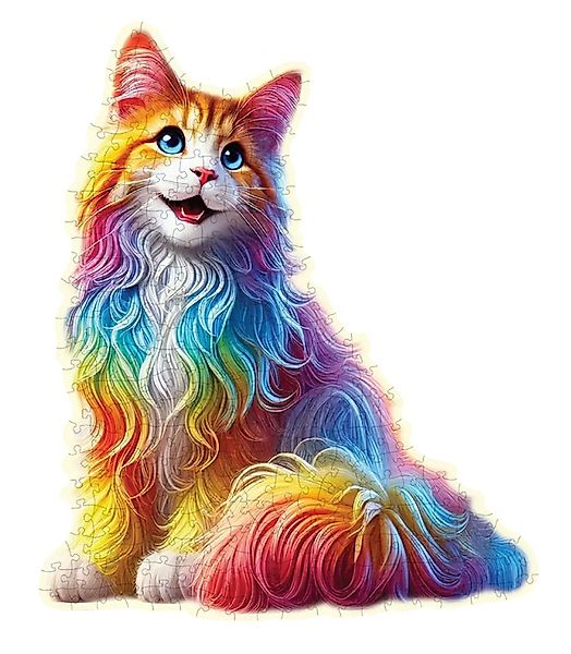 Wooden City Puzzle Holzpuzzle Katze – Buntes Tierpuzzle für Erwachsene & Ki günstig online kaufen