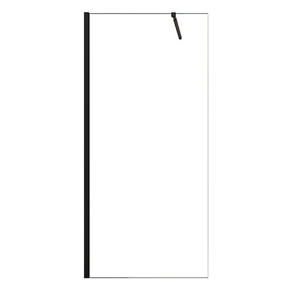 AICA Walk In Schwarzrahmen Duschkabine B.150 x H.200cm Duschwand mit Flexib günstig online kaufen