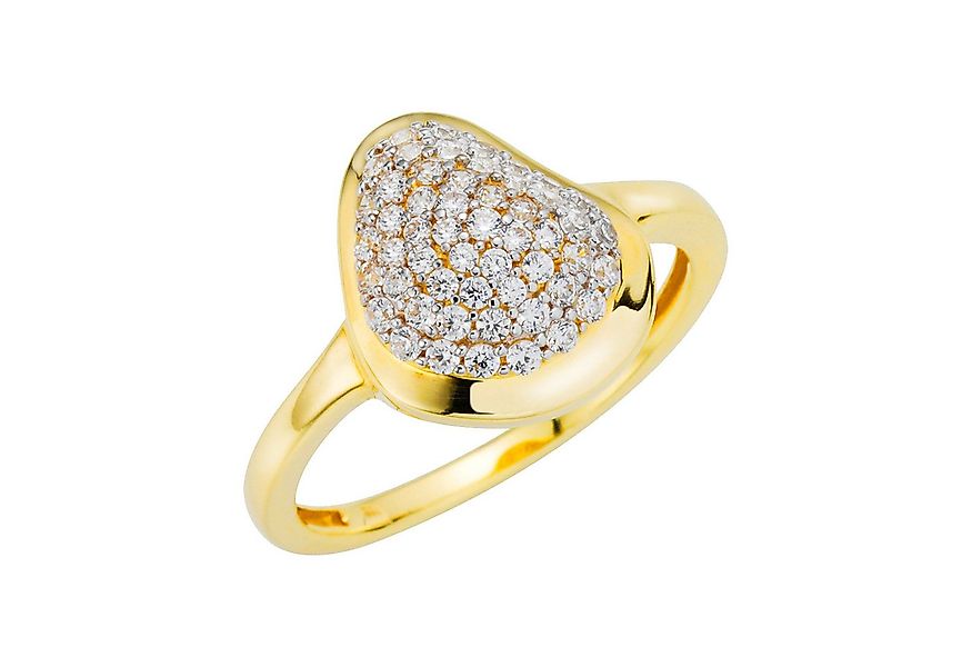 Fascination by Ellen K. Fingerring Gold 333 zweifarbig mit 53x Zirkonia-Ste günstig online kaufen