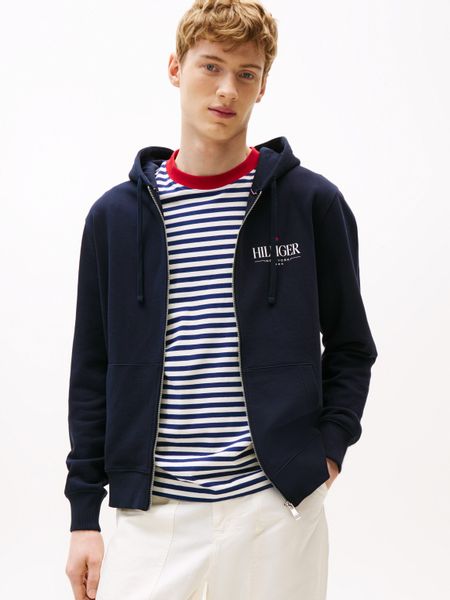 Tommy Hilfiger Kapuzensweatjacke HILFIGER STACKED HOODED günstig online kaufen