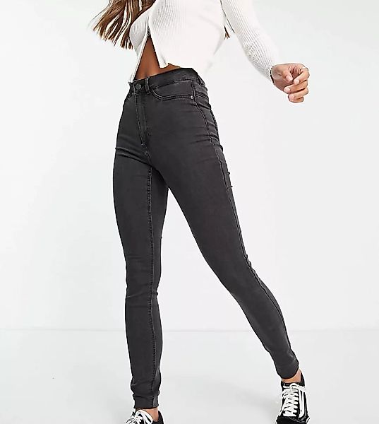 Noisy May Tall – Callie – Enge Jeans in Grau günstig online kaufen