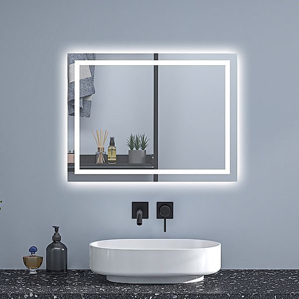 Aica Sanitär Badspiegel 50-160 cm Kaltweiß günstig online kaufen