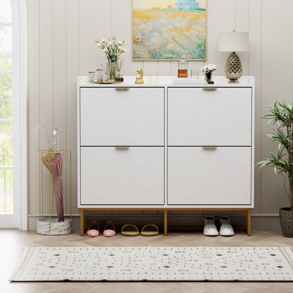 UEV Schuhschrank mit 4 Klappen, Schuhkipper günstig online kaufen