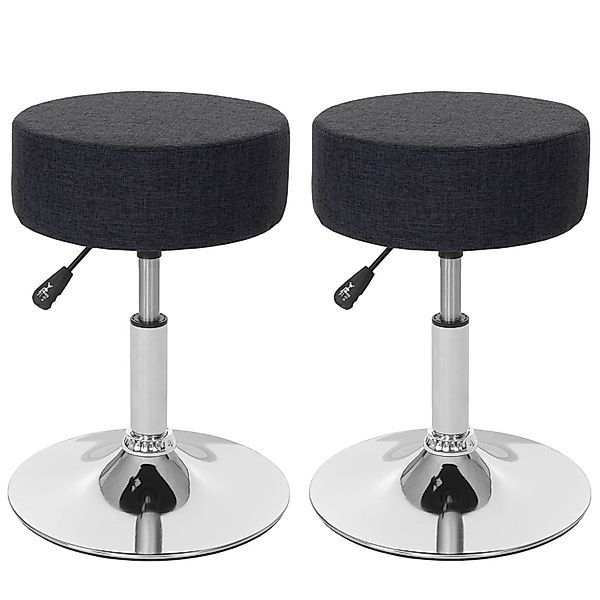 PROREGAL 2er-Set Hocker Höhenverstellbar Und Drehbar Sitzhöhe 43-55cm Durch günstig online kaufen