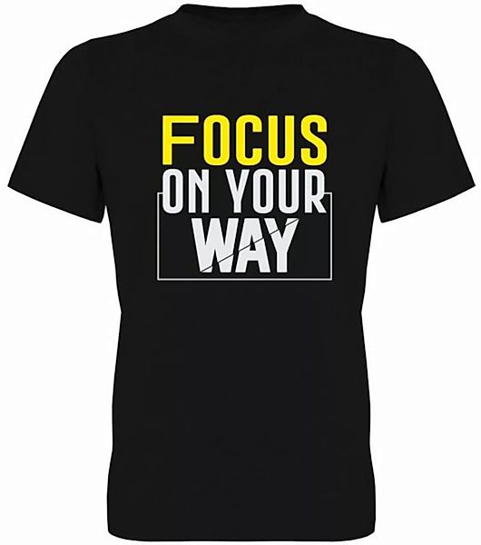 G-graphics T-Shirt Focus on your way Herren T-Shirt, mit trendigem Frontpri günstig online kaufen