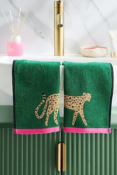 Next Handtuch 2er-Set Waschlappen aus 100 % Baumwolle, Gepard, (2-St) günstig online kaufen