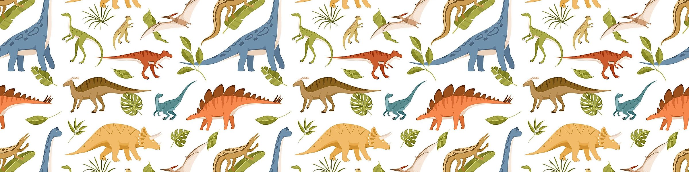 Lüttenhütt Bordüre Dinos, glatt, gemustert, (3 günstig online kaufen