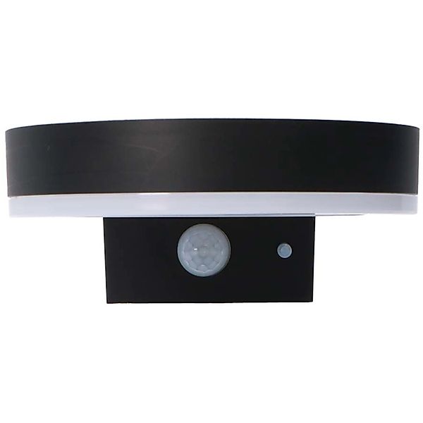 Solar-Wandleuchte Marseille 6 W 600 lm 2700 K IP44 Sensor Schwarz günstig online kaufen