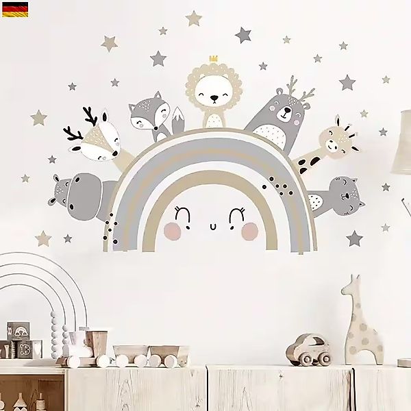 Montegoni Wandsticker Tiere & Regenbogen Wandsticker günstig online kaufen