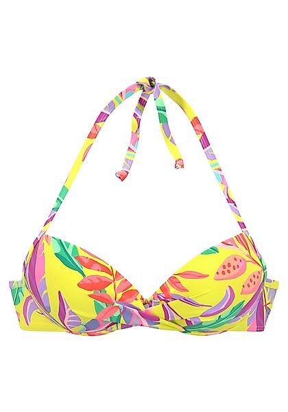 s.Oliver Push-Up-Bikini-Top Mallorca, in Wickeloptik günstig online kaufen