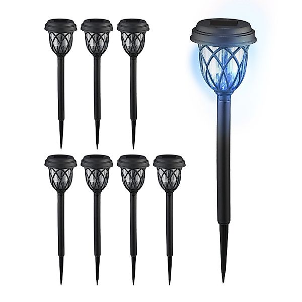 relaxdays LED Solarleuchte Solarlampen-Set Laterne, 8er günstig online kaufen