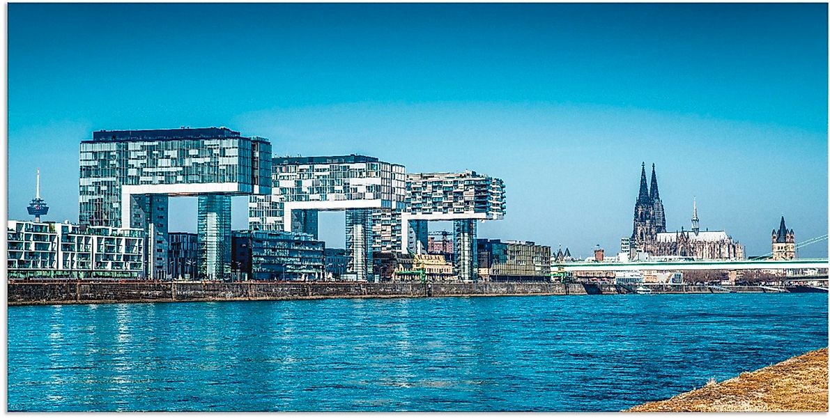 Artland Wandbild "Köln Kranhäuser und Dom" Gebäude 1 Stk. tlg. als Alubild, günstig online kaufen