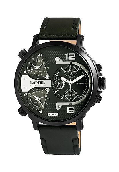 Raptor Limited Quarzuhr Maxx mit Echtlederband, günstig online kaufen