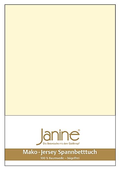 Janine Spannbettlaken "MAKO-FEINJERSEY 5007" aus 100% Baumwolle, für Matrat günstig online kaufen