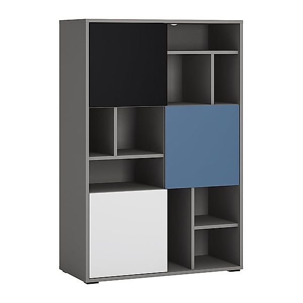 Lomadox Regal LIIVA-129, Grau Platin, Perlschwarz, günstig online kaufen