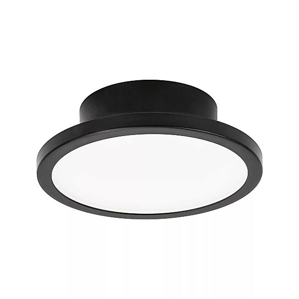 LIGHTME LED-Deckenleuchte Aqua Ø 14,7cm schwarz günstig online kaufen