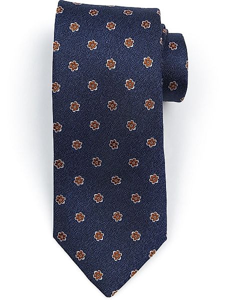 Suitable Krawatte Seide Flower Navy  - günstig online kaufen