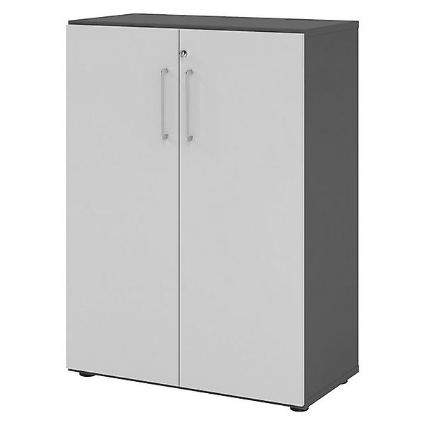 bümö Aktenschrank smart Büroschrank - 3 Ordnerhöhen Dekor: Graphit/Grau günstig online kaufen