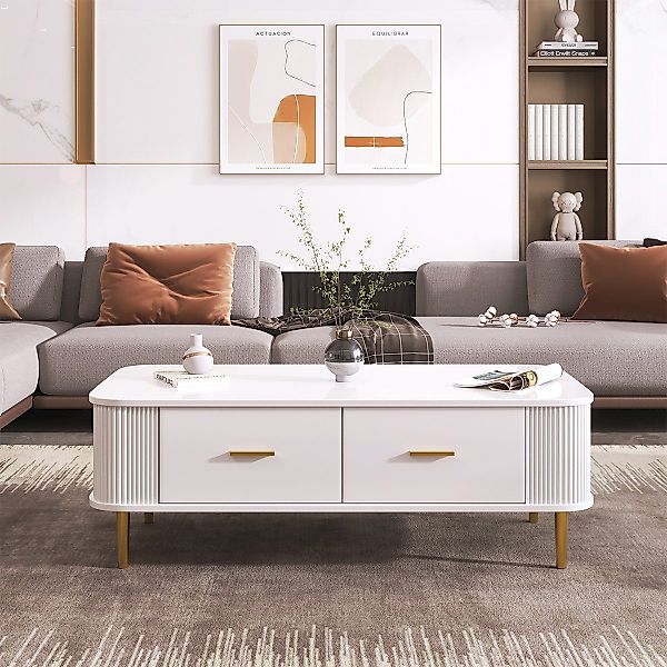 XDeer Couchtisch Couchtisch mit Schubladen Beistelltisch günstig online kaufen
