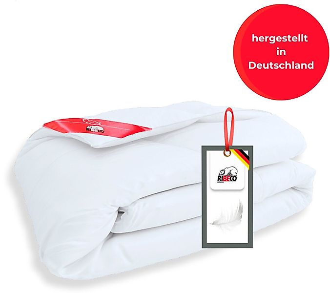 RIBECO Daunenbettdecke + Kopfkissen Johanna, Füllung: Bettdecke: 80% Daunen günstig online kaufen