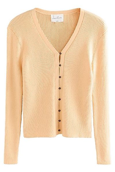 Next Strickjacke Langärmelige, gerippte Strickjacke (1-tlg) günstig online kaufen