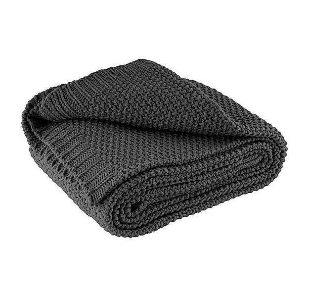 Wohndecke Strick, wometo, OEKO-TEX®, Kuscheldecke mit edlem & schlichtem St günstig online kaufen