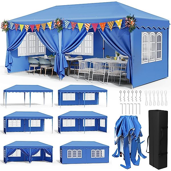 TLGREEN Faltpavillon Pavillon 3x6 Wasserdicht Stabil günstig online kaufen